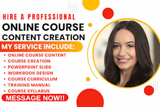online course content, ecourse, workbook, coursework, syllabus, lesson plan, ppt