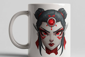 design awesome custom mug design
