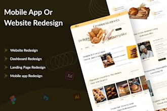 professionally redesign your website or mobile app with expert modern UI UX