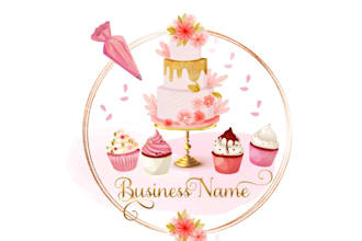 design attractive bakery, sweets, cake and restaurant logo