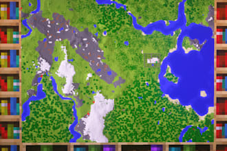 create a huge ingame map of your minecraft world