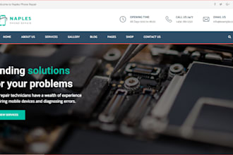 create computer repair phone repair mobile repair repair website