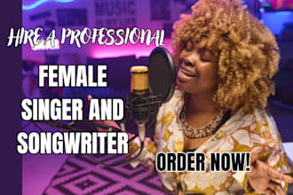 be your female vocal for pop, rock, metal, worship, christmas and holiday singer
