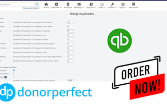 setup database cleanup contact segmentation custom reporting in donorperfect