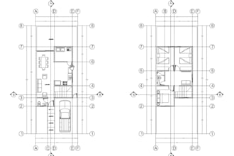 dibujaré tus planos arquitectónicos, planta en pdf a cad
