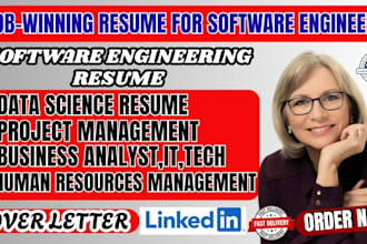 write the best professional software engineering resume and ats developer CV