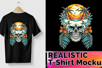 do custom t shirt mockup design