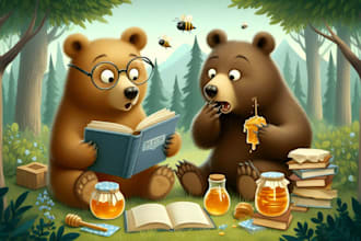 illustrate children story book illustration, illustrate book cover