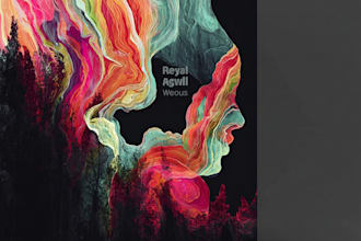 design and animate abstract album cover art