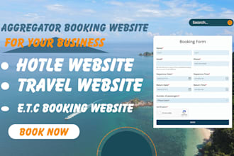 develop premium websites for hotel, flight, transport, and boat