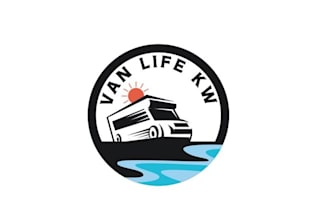 design luxurious outdoor camper van rental logo