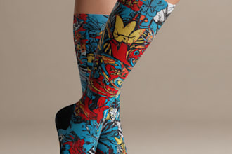 make digital pattern socks design