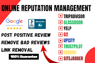 do provide online reputation management, ORM services for you and brands