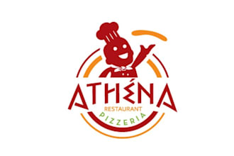 design classic restaurant mascot food truck logo