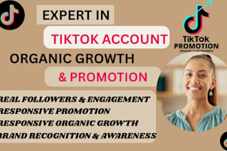 manage tiktok marketing and promotion for organic growth instagram post