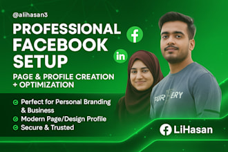 create, optimize your facebook account page professionally