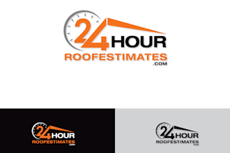 do modern professional custom clock logo design