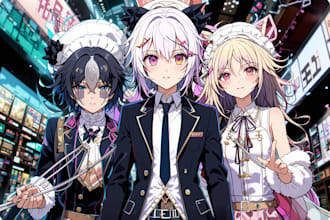 draw in the danganronpa style