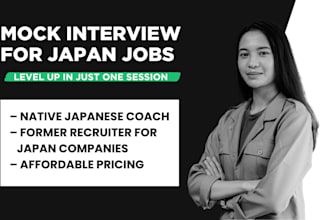 coach you for job interviews with japanese companies