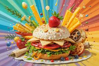 make a food pop art of your food pop art