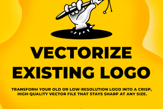 vectorize existing your logo