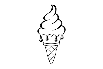 make different simple ice cream logo with express delivery
