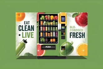 create eye catching vending machine wraps