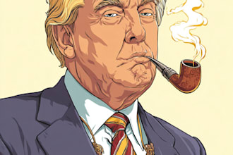 create political and editorial cartoon