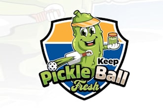 design unique exceptional pickle ball logo