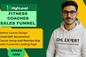 design gohighlevel fitness coaches course program, fitness coaches webinar