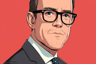 create a political cartoon art