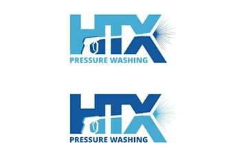 design magnificent wordmark pressure washing logo