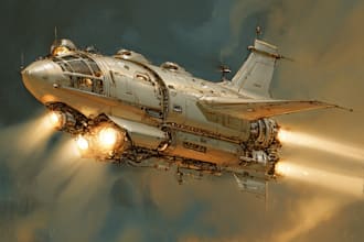 create sci fi vehicle design and spaceship concept art