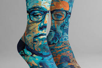design custom and unique socks design