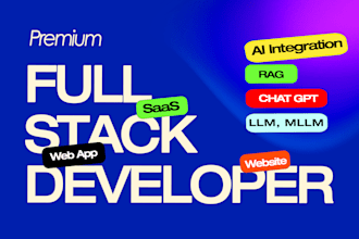 full stack developer ai full stack web developer for ai web app development