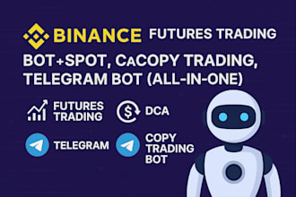 build a binance futures trading bot, spot, ibkr, dca, copy trading, telegram bot