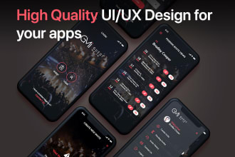 design mobile app ui  or website ui