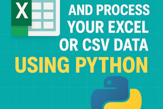 clean and process your excel or CSV data using python