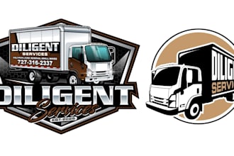 design professional moving services logo