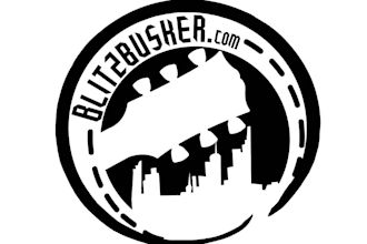 design modern awesome guitar logo
