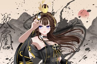 draw anime style illustration