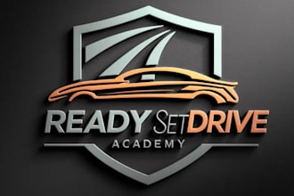 do driving school logo, banner ,flyer and poster