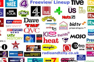 play, promote your business ads, commercial, music video on english TV in UK