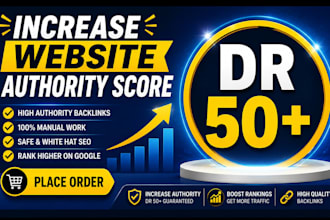 improve domain rating dr50 plus