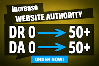 increase domain rating 50 plus