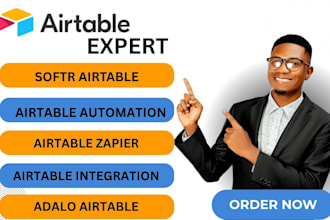 build airtable CRM, apis, softr, adalo, zapier and automation integrations