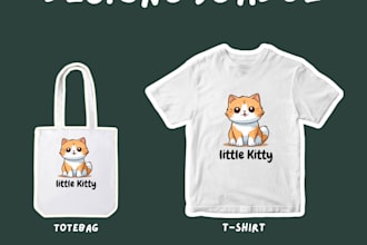 design a cute cartoon t shirt