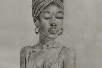 do hand draw  pencil sketch and pencil art portrait in a day