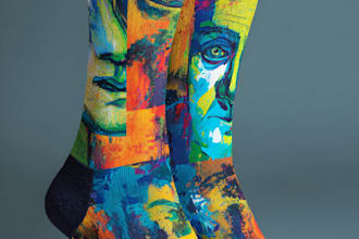 design custom and unique socks design