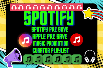 create a apple spotify pre save curator playlist for your music
